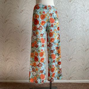 Floral disco queen pants